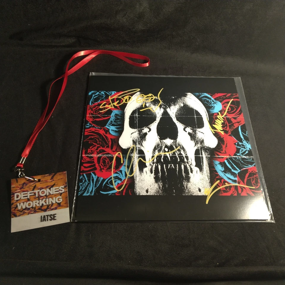 Signed Deftones Self-Titled Album 2024 Anniversary Ruby Red with Event Pass - Image 1 of 4