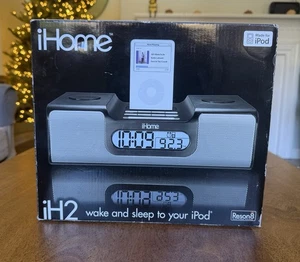iHome iH2 Alarm Clock Radio Apple iPod Home System NEW in Box Untested - Picture 1 of 5