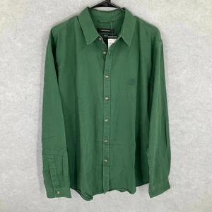 Urban Outfitters Green Button Down Shirt Cotton Mens Sz Large Long Sleeve - Picture 1 of 10