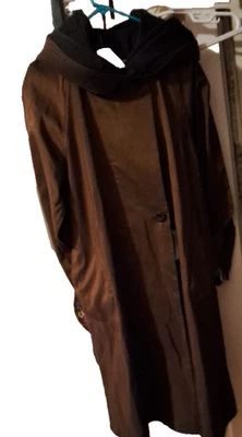 NUEVO CON ETIQUETAS Mycra Pac Impermeable Reversible "Donatella" Bronce y Negro M-L Foto 1 de 4