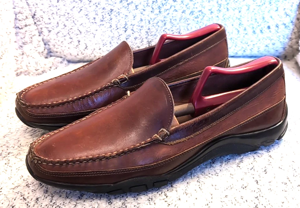 Allen Edmonds Boulder Mocasín de Conducción Veneciano Para Hombre Marrón Mocasín Talla 10 D Zapato Foto 1 de 4