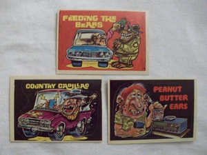 (3) 1978 DONRUSS CB CONVOY CODE STICKERS w/COUNTRY CADILLAC,FEEDING THE BEARS,PE - Picture 1 of 2
