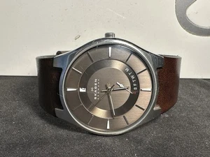 Reloj para hombre Skagen 989XLSSLD esfera marrón correa de cuero marrón - Imagen 1 de 5