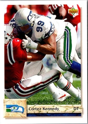 1992 Upper Deck Cortez Kennedy #495 Seattle Seahawks Football Card - Image 1 of 2