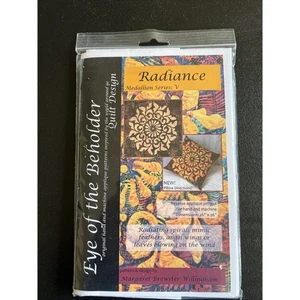 Eye of the Beholder Quilt Pattern Radiance Medallion Series Reverse Applique - Picture 1 of 7