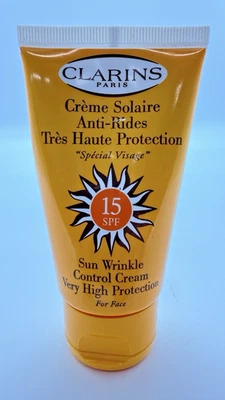 Clarins Sun Wrinkle Control Cream Very High Protection For Face - 2.7 Oz NWOB - Image 1 of 2