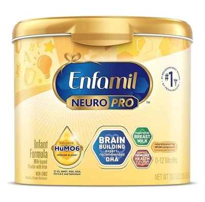 Enfamil NeuroPro Infant Formula Powder, Baby Milk, 0-12 MONTHS, 20.7 Oz- 1 CAN - Image 1 of 2