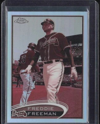 2012 Topps Chrome Sepia Refractor #10 Freddie Freeman 56/75  - Image 1 of 2