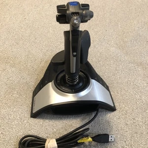 Saitek Cyborg Evo USB Joystick PC Flight Simulator Controller Gaming - Tested - Picture 1 of 21