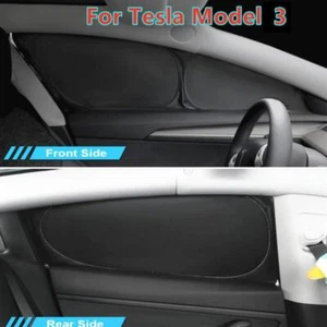 4X Car Side Window Sleep Privacy Blind Shading Sun Shade Cover For Tesla Model 3 - Picture 1 of 5