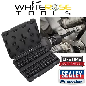 Sealey Premier Impact Socket Bit Set Hex/TRX-Star*/Spline 1/2"Sq Drive 24pc - Picture 1 of 12