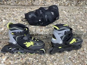 Inline Skates Kinder Rollschuhe verstellbar Inkl. Schützer Set, Top Zustand - Bild 1 von 5