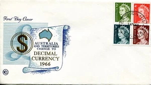 1966 QEII 1c,2c,3c,4c - WCS FDC Blue/Blue - Picture 1 of 2