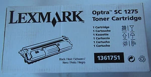 Lexmark Optra SC 1275 Toner Cartridge Black 1361751 - Afbeelding 1 van 4