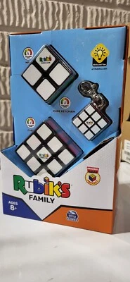 Rubik's Family Pack Of 3 Cube Games Uniquely Sized Puzzles - Image 1 of 4