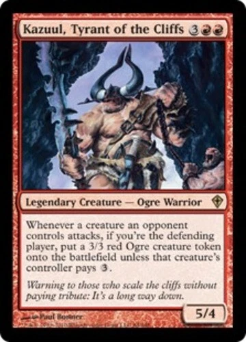 MTG - Kazuul, Tyrant of the Cliffs - Worldwake - NM, English Magic FLAT RATE SHI - Image 1 of 1