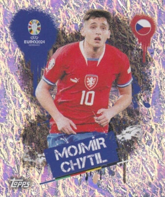 PANINI FUßBALL UEFA EM EURO 2024 DEUTSCHLAND Topps Sticker Fußball EM Euro 2024 Nr. CZE 3: Mojmir Chytil Czechia Bild NEUWARE