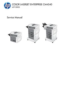 HP Color Laserjet Enterprise CM4540 Printer Service Manual (Parts & Diagrams) - Picture 1 of 2
