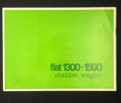 FIAT 1300 - 1500 STATION WAGON 1962 - 64 CAR SALES BROCHURE UK MARKET - Image 1 of 4