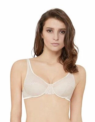 Sujetador con aros a rayas LOU NUDE para mujer, 34B Foto 1 de 3