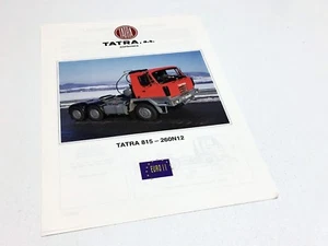 Tatra 815 260N12 28 255 2000 6X6,1 hoja informativa folleto - Imagen 1 de 1