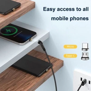 Type C Data Line Magnetic Cable Super Fast Charging Usb Cable Magnet Charger - Photo 1 sur 15