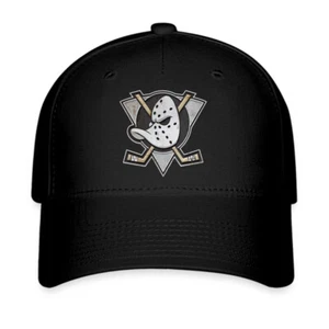 Cappellino da baseball nero logo Mighty Ducks Anaheim taglia S/M & L/XL - Foto 1 di 3