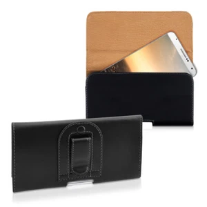 Custodia smartphone a marsupio con clip per cintura astuccio cinta in pelle PU - Foto 1 di 8