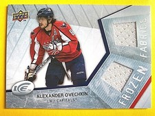 2008-09 Upper Deck ICE Frozen Fabrics #OV Alexander Ovechkin Dual Jersey Card