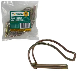 YARDMAN 10-pcs Pipe Tube Linch Lynch Pin 10mm x 50mm for 45mm Shaft Lock Clip - Picture 1 of 4