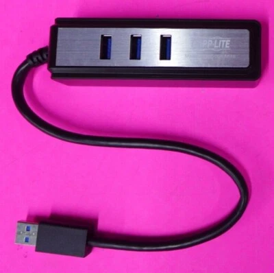 New Tripp Lite Portable 4-Port USB 3.0 Ultra-Mini SuperSpeed Hub U360-004-MINI - Image 1 of 4