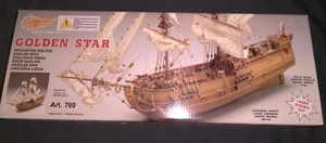 NEW Mantua Model Golden Star Wooden Model Ship Kit #769 - Afbeelding 1 van 11