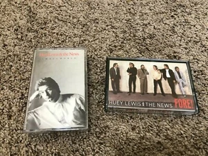 1980's Huey Lewis & The News Cassette Tapes - Fore! & Small World - Picture 1 of 3
