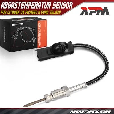 Sensore temperatura gas di scarico turbocompressore per Citroen C4 Picasso II Ford Galaxy - Immagine 1 di 4