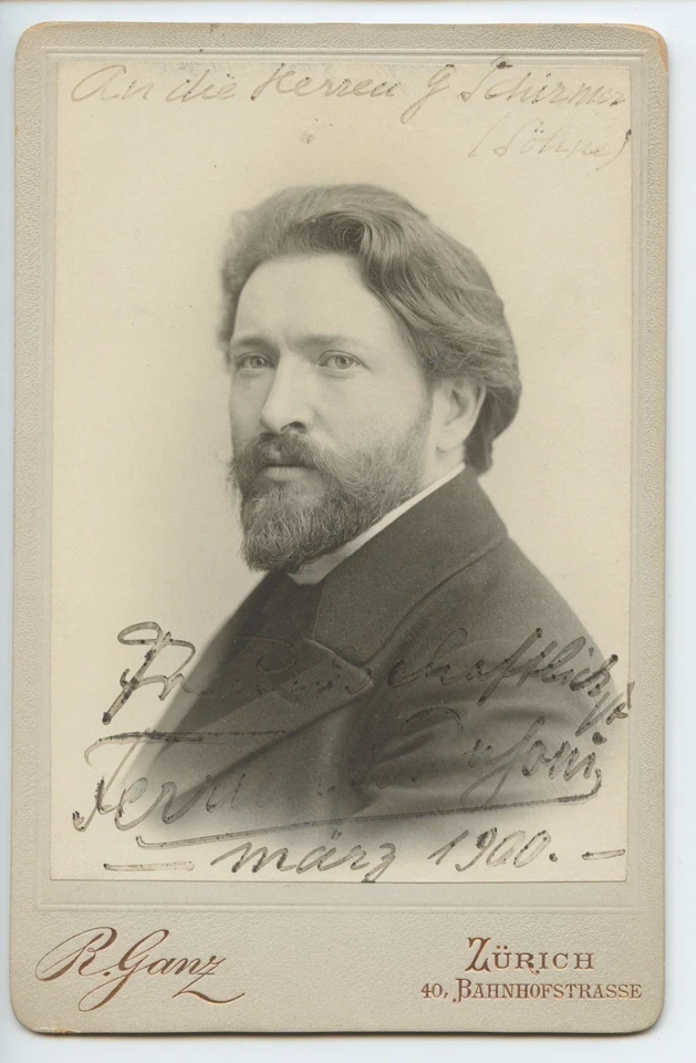 BUSONI, Ferruccio: Signed Photograph to Schirmer Music Publishers - Image 1 of 1