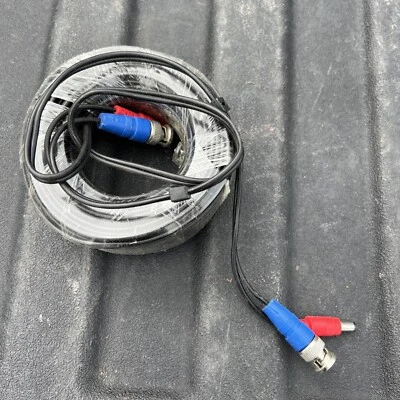 BRAND NEW SWANN PRO SERIES BNC CCTV BLACK 60 FOOT EXTENSION CABLE DVR TO CAMERA - Image 1 of 3