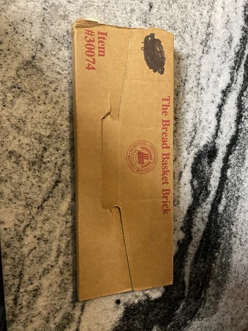 LONGABERGER BREAD BASKET WARMING BRICK WITH BOX - ITEM # 30074 Cover