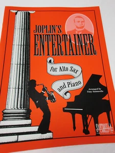 Scott Joplin's Entertainer for Alto Sax Saxophone & Piano Sheet Music Santorella - Picture 1 of 4