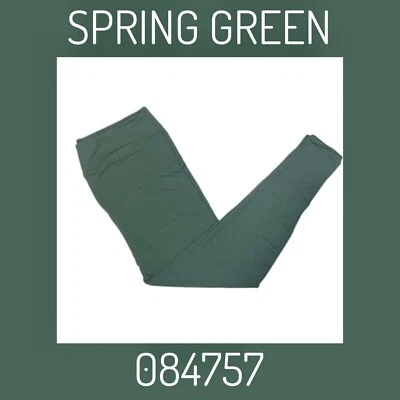 TC2 LuLaRoe ~ SOLID SPRING GREEN ~ Leggings SIZES 18+, new in package, CHRISTMAS - Image 1 of 3
