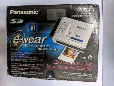VINTAGE Panasonic e-wear SD Mobile Printer ~ Model SV-P10U ~ NEW W/ Assessories - Image 1 of 4