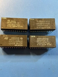 MK48T02B-15 IC CMOS REAL TIMEKEEPER SRAM 24-PIN DIP 2K X 8 (1 PER LOT) - Picture 1 of 4