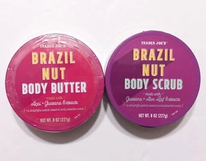 TRADER JOE'S Brazil Nut Body Butter & Body Scrub Set - Picture 1 of 3