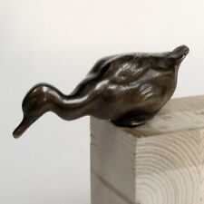 Bronze Ente sich zum Trinken streckend 1. Hälfte 20. Jh. Fragment eines Ensem