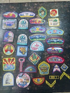 Vintage Lot Of 32 Boy Scout Patches. New and used. Shoulder. Council. - Picture 1 of 1