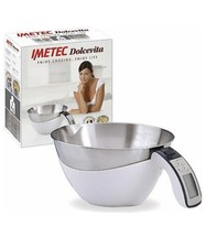 Imetec Dolcevita ES4 Bilancia Elettronica da Cucina Pesa Solidi e Liquidi 5Kg 1g
