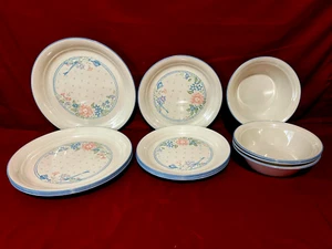 Corelle Symphony 12 Piece Set Of 4 Each Dinner & Luncheon Plates & Cereal Bowls - Picture 1 of 2