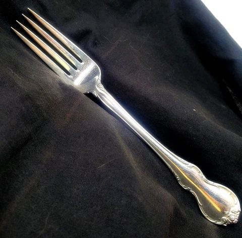 Towle French Provincial Sterling Silver - 7-1/4" Dinner Place Fork - No Monogram Cover