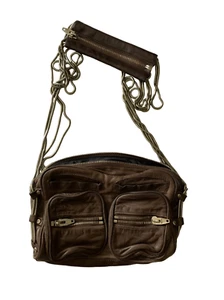 Alexander Wang Brenda crossbody chain shoulder bag brown leather bag - Picture 1 of 9
