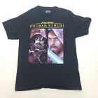 Star Wars Mens Shirt Medium Black Obi-Wan Kenobi Graphic Cotton Casual Pullover