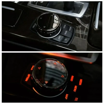 ABS Ceramic Multi-Media Control Knob Trim Replacement For BMW 1 3 5 F10 iDrive Foto 1 de 4